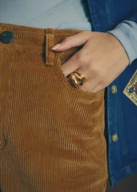 Pantalon Le Wide Leg - Sézane x Antoinette Poisson - Beige — view 2