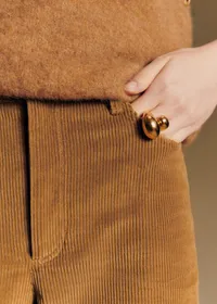 Pantalon Le Wide Leg - Sézane x Antoinette Poisson - Beige — view 4