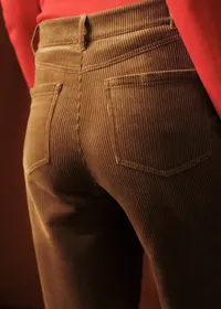 Pantalon Le Wide Leg - Sézane x Baziszt - Jardin Fond Beige — view 2