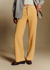 Pantalon Le Wide Leg - Velours Paille — view 2