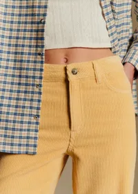 Pantalon Le Wide Leg - Velours Paille — view 3