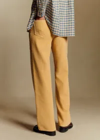 Pantalon Le Wide Leg - Velours Paille — view 4