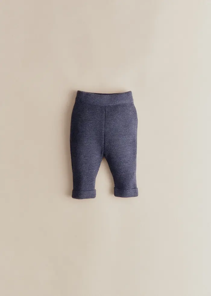Pantalon Maille Boris - Bleu Chiné