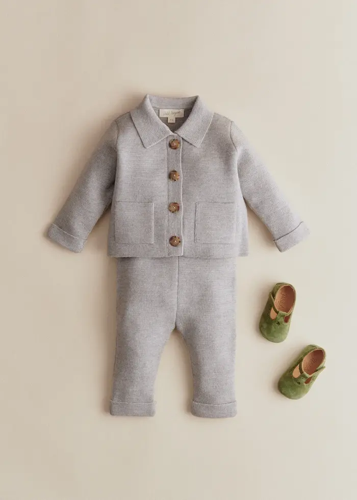 Pantalon Maille Boris - Gris Chiné