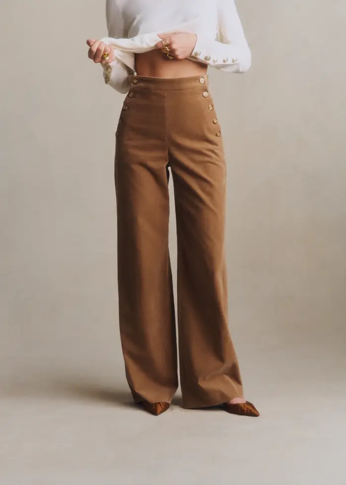 Pantalon Marino - Beige Foncé