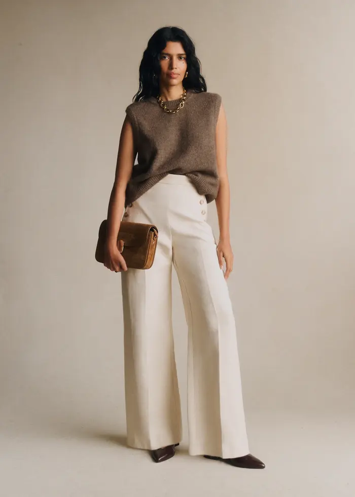 Pantalon Marino - Ecru