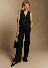 Pantalon Matheo - Noir Laine — view 2