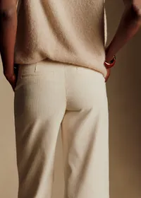 Pantalon Matheo - Velours Ecru — view 3