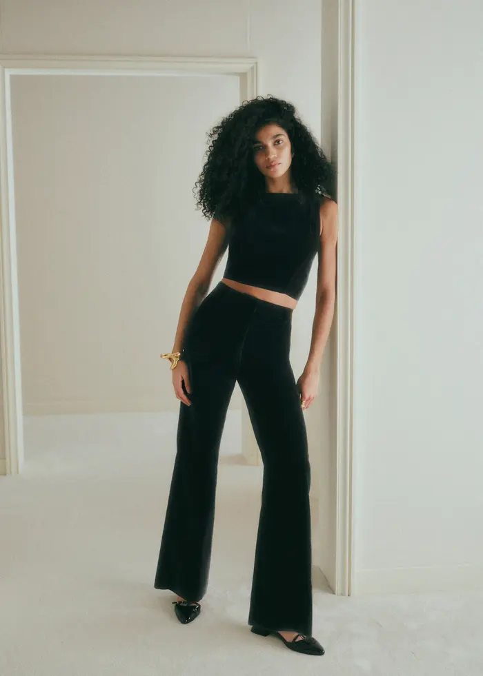 Pantalon Matheo - Velours Noir