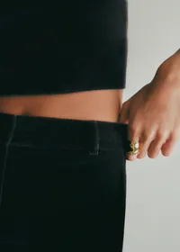 Pantalon Matheo - Velours Noir — view 3