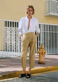 Pantalon Romain - Beige — view 2