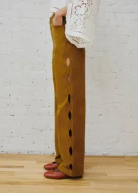 Pantalon Valentin - Sézane x SEA NY - Broderie Mordoré — view 4