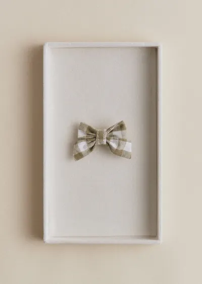 Petite Pince Noeud - Vichy Vert