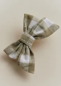 Petite Pince Noeud - Vichy Vert — view 2