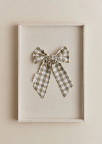 Pince Grand Noeud - Vichy Vert