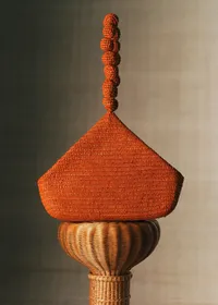 Pochette Brigitte - Raphia Orange — view 3