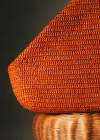 Pochette Brigitte - Raphia Orange — view 4