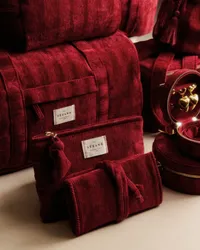 Pochette plate velours milleraie - Rouge — view 3