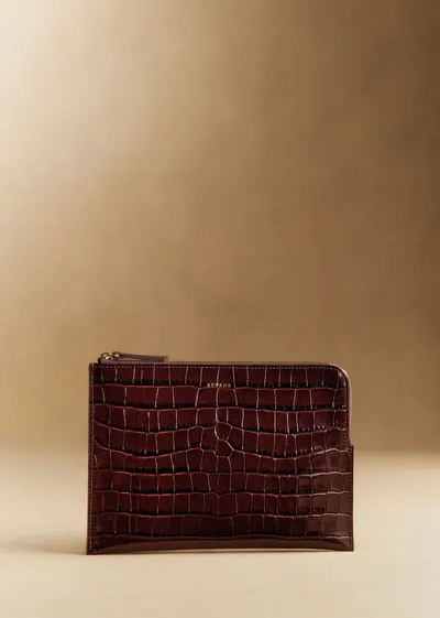 Pochette Serena - Choco Croco