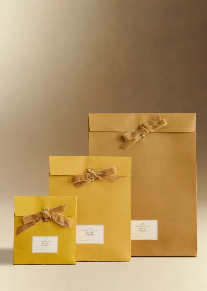 Pochettes cadeaux - Trio Jaune