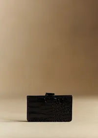 Porte-cartes Ginette - Noir Croco — view 2