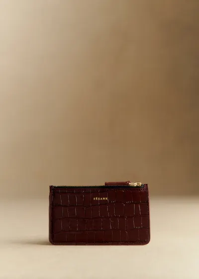 Porte-cartes Grand Alfred - Brun Croco