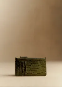 Porte-cartes Grand Alfred - Kaki Croco — view 2