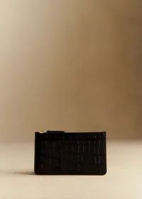 Porte-cartes Grand Alfred - Noir Croco — view 2