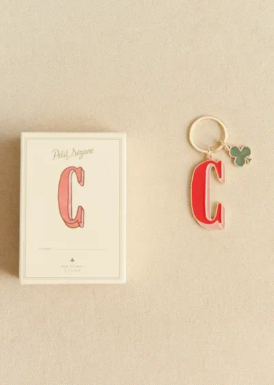 Porte-Clé Abécédaire - Lettre C - Rouge