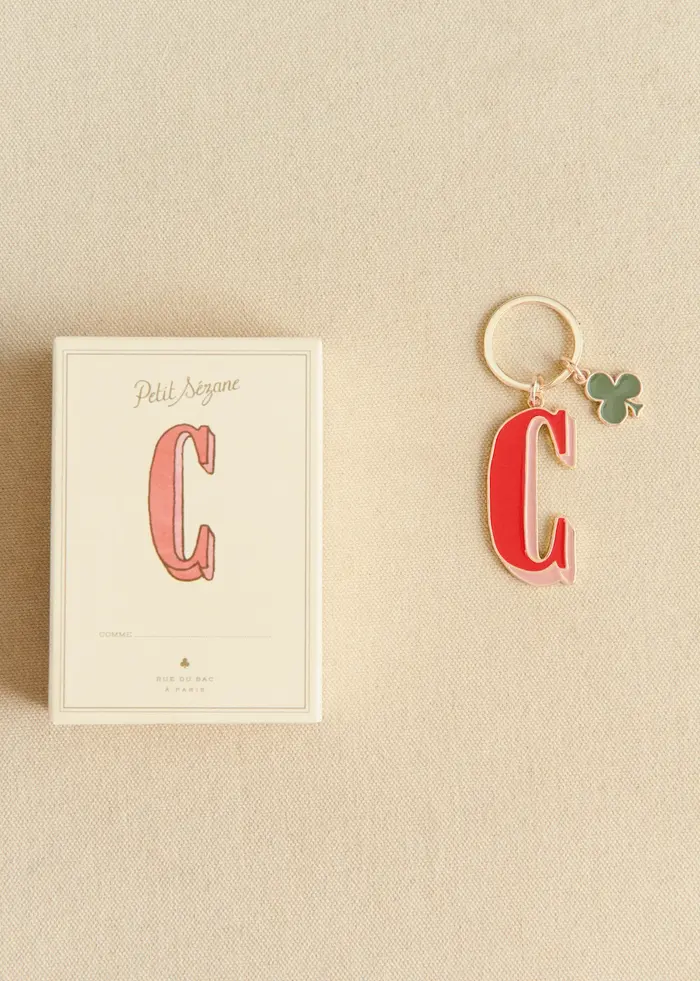Porte-Clé Abécédaire - Lettre C - Rouge