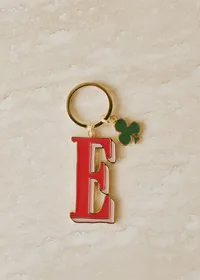Porte-Clé Abécédaire - Lettre E - Rouge — view 2