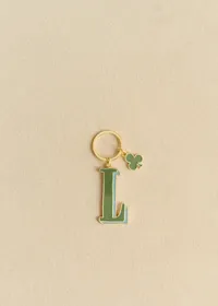 Porte-Clé Abécédaire - Lettre L - Vert — view 2