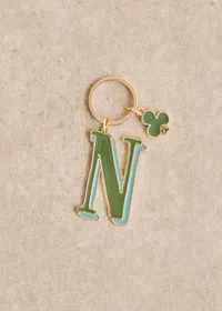 Porte-Clé Abécédaire - Lettre N - Vert — view 2
