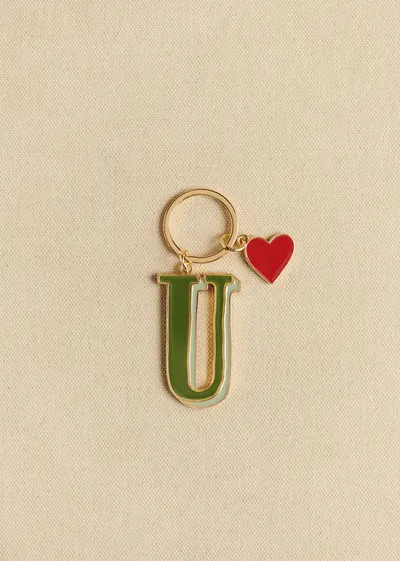 Porte-Clé Abécédaire - Lettre U - Vert