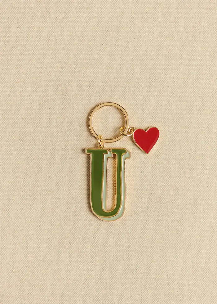 Porte-Clé Abécédaire - Lettre U - Vert
