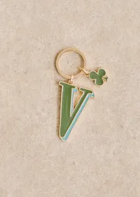 Porte-Clé Abécédaire - Lettre V - Vert — view 2