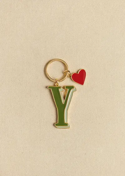 Porte-Clé Abécédaire - Lettre Y - Vert
