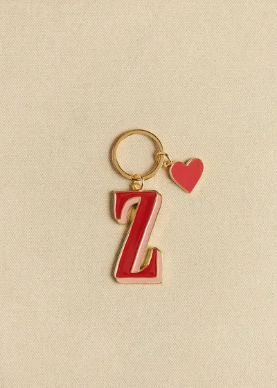 Porte-Clé Abécédaire - Lettre Z - Rouge