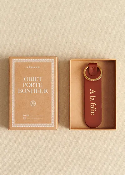 Porte-clé - Brun "A la folie"
