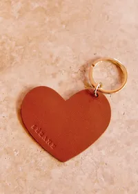Porte-clé Coeur - Camel — view 2