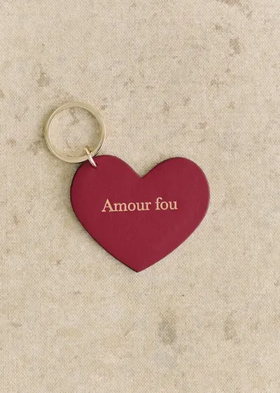 Porte-clé Coeur - Rouge "Amour fou"