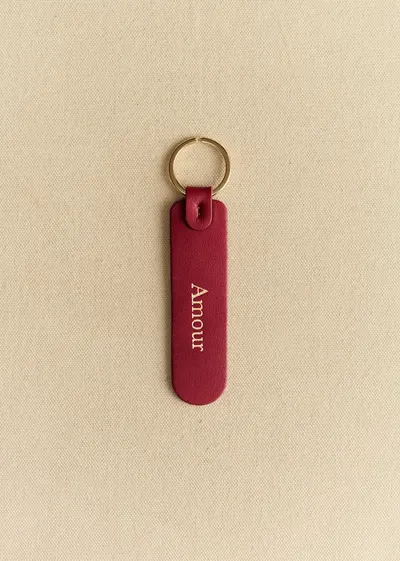Porte-clés - Rouge " Amour "