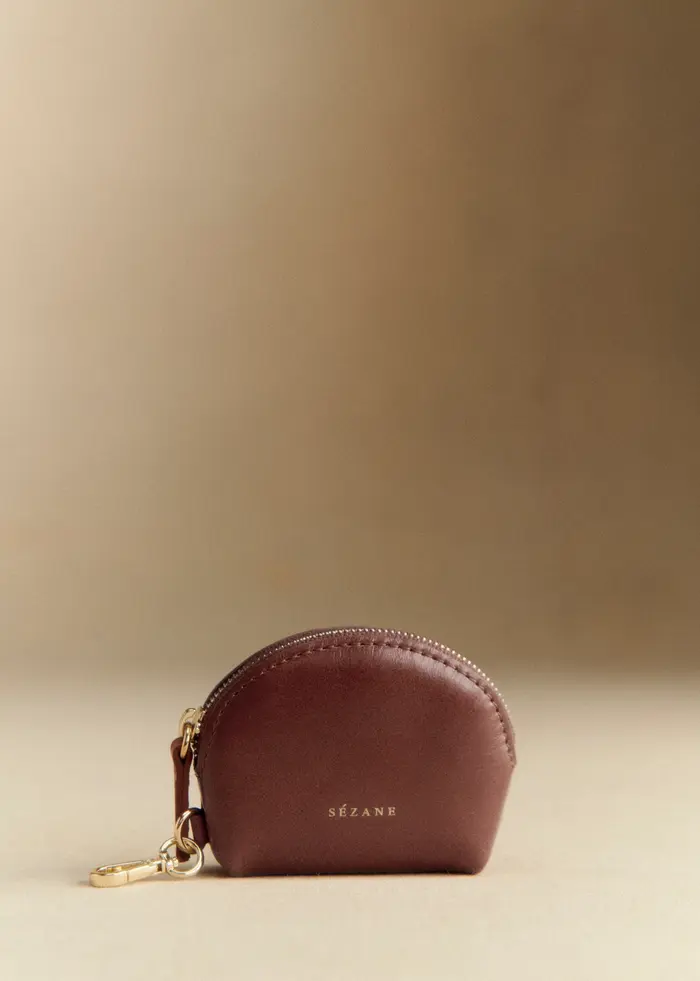Porte-clés Sacha - Cuir Naturel Lisse