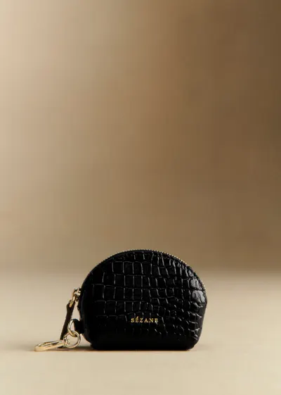 Porte-clés Sacha - Noir Croco