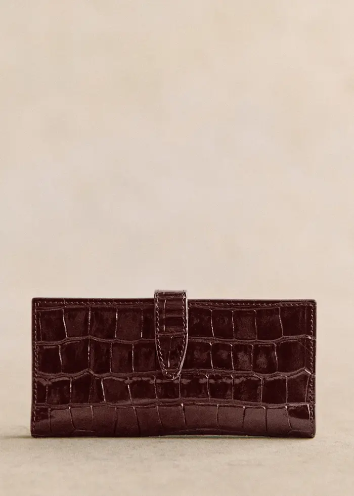 Portefeuille Gino - Brun Croco