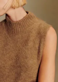 Pull Alessio - Sézane X Antoinette Poisson - Camel — view 3