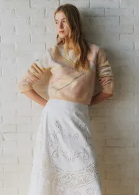 Pull Ameline - Sézane X Sea NY - Pastel Rose — view 2