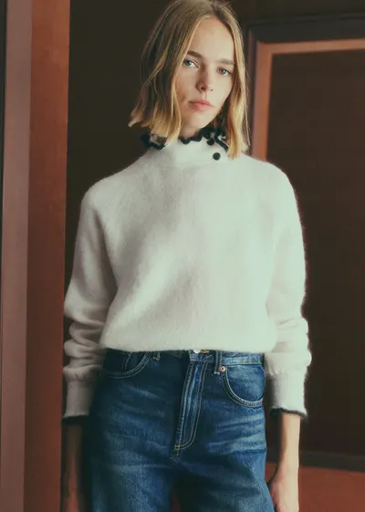 Pull Carlota - Ecru / Noir