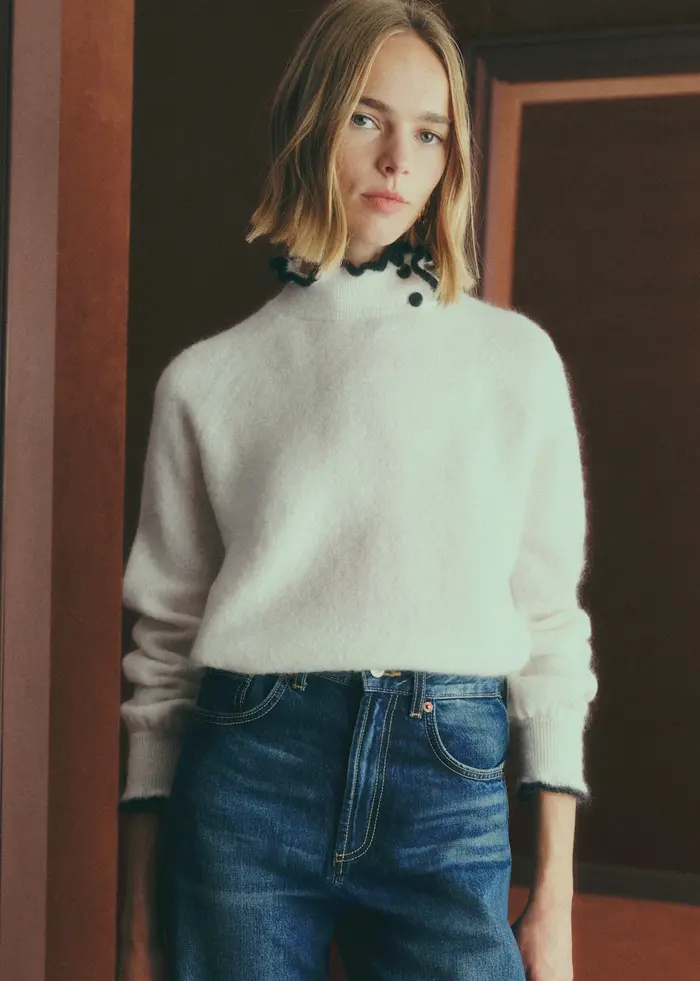 Pull Carlota - Ecru / Noir