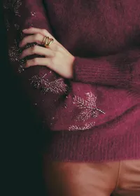Pull Etienne - Raisin - Création Rose — view 2